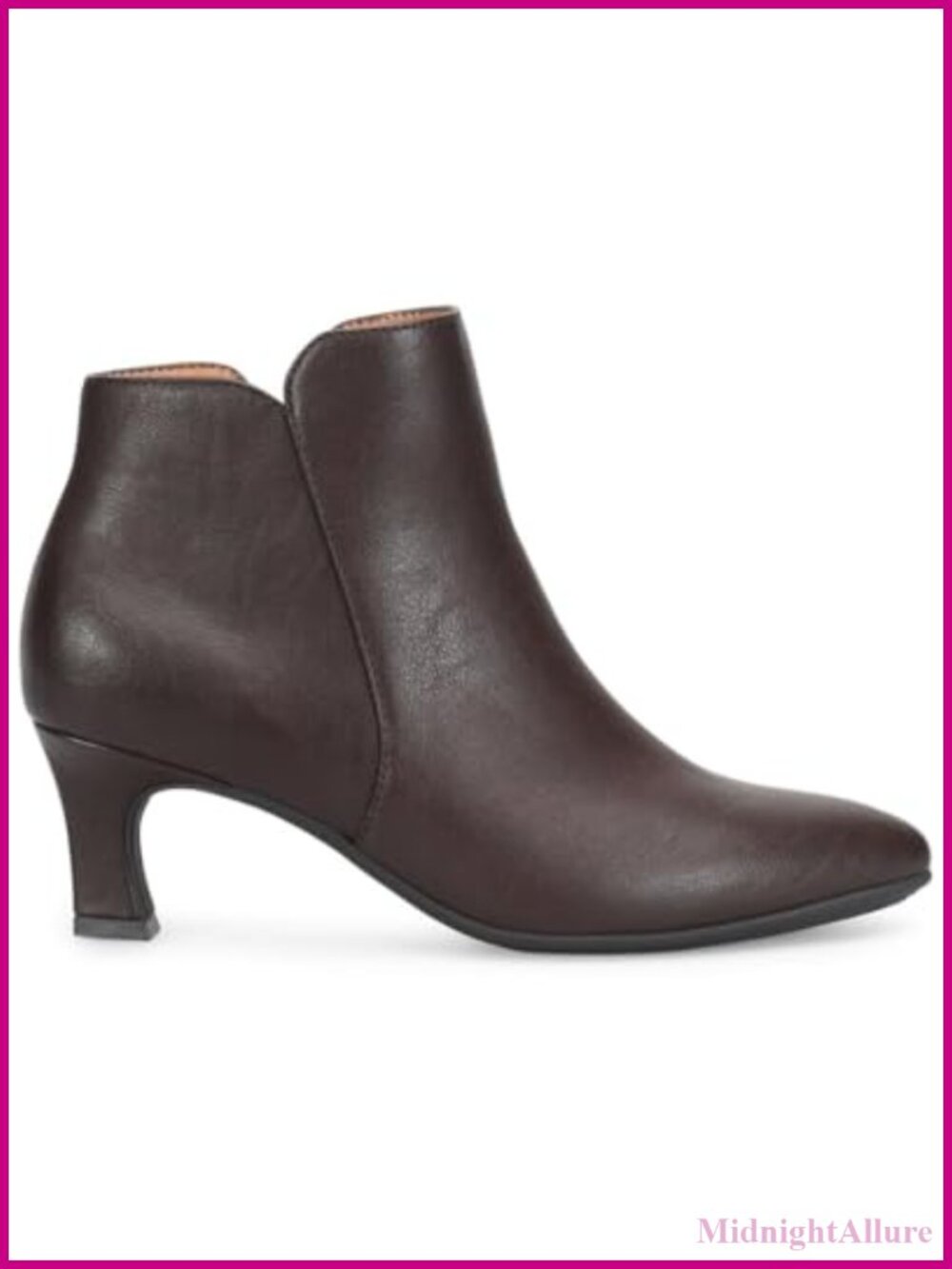 Eurosoft by Sofft Violet Ankle Bootie Sculpted Midheel Flexible Outsole Inside